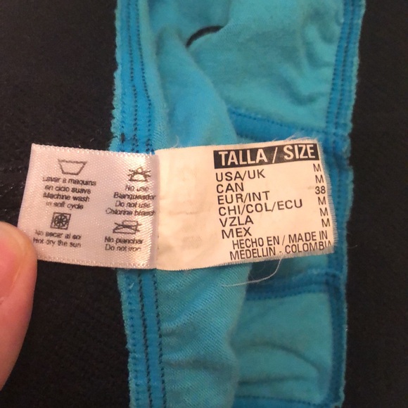 Clever blue and black plaid briefs with glitter details - Picture 4 of 5